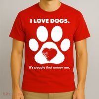 Love Dogs Hate People T-Shirt thumb 3