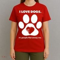 Love Dogs Hate People T-Shirt thumb 4