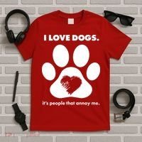 Love Dogs Hate People T-Shirt thumb 5