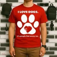 Love Dogs Hate People T-Shirt thumb 6