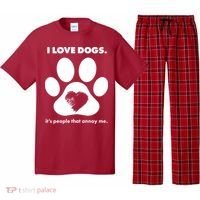 Love Dogs Hate People Pajama Set thumb 0