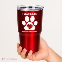 Love Dogs Hate People Tumbler thumb 2
