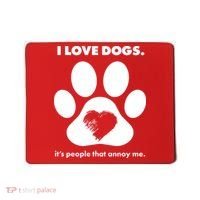 Love Dogs Hate People Mousepad thumb 0
