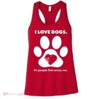 Love Dogs Hate People Women's Tank Top thumb 0