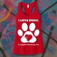 Love Dogs Hate People Women's Tank Top thumb 3