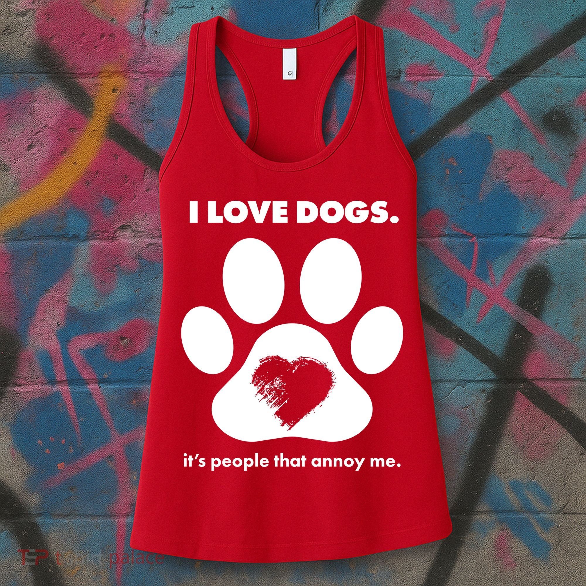 Love Dogs Hate People Women's Tank Top