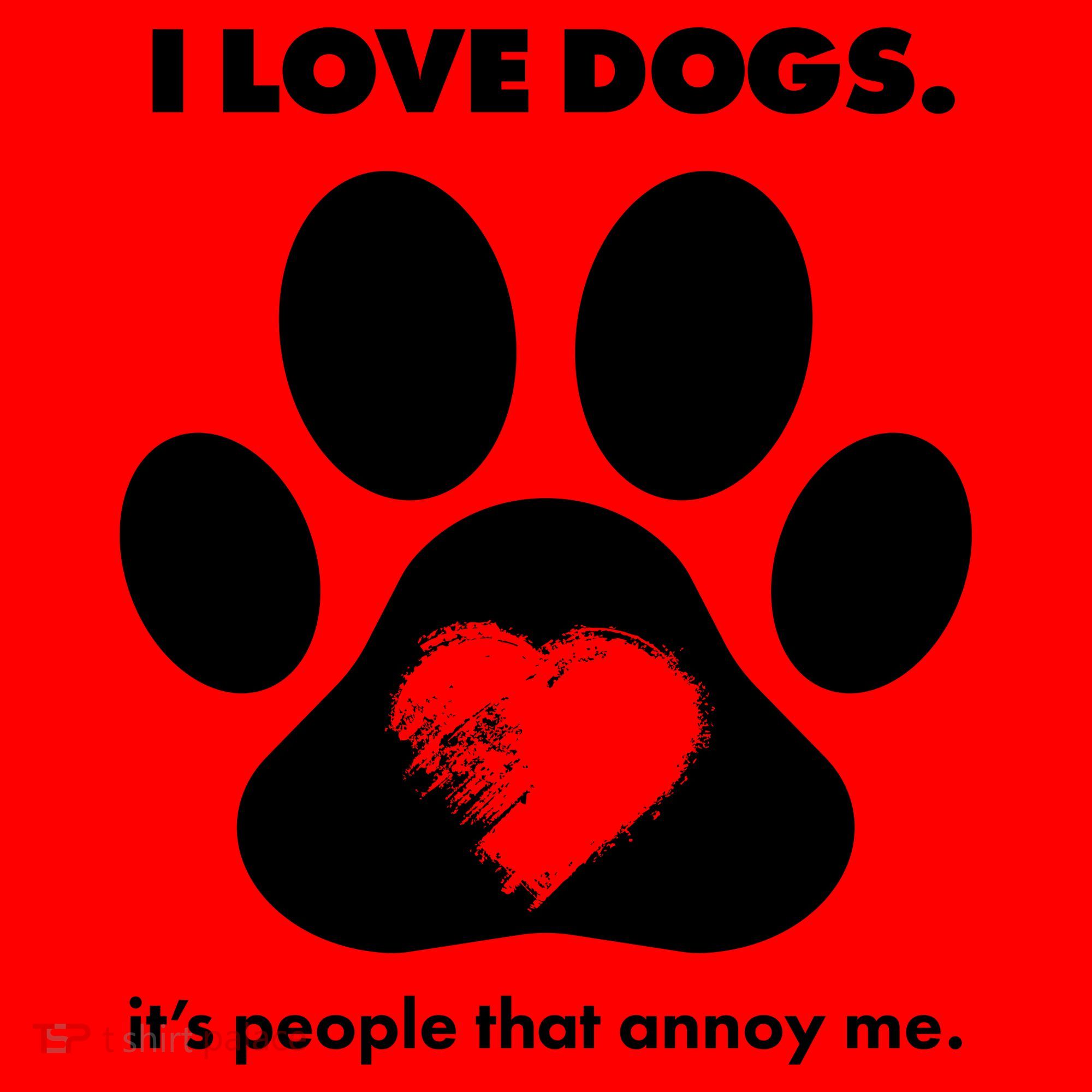 Love Dogs Hate People Santa Hat