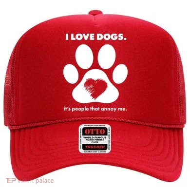Love Dogs Hate People Hat