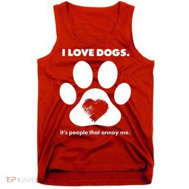 Love Dogs Hate People Tank Top