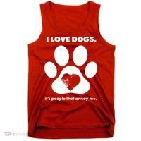 Love Dogs Hate People Tank Top thumb 0
