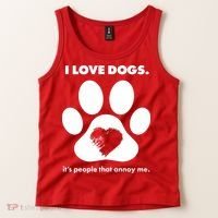 Love Dogs Hate People Tank Top thumb 2