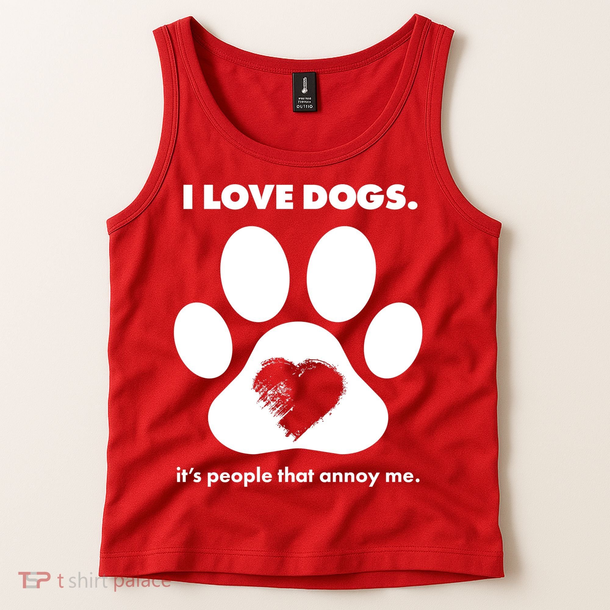 Love Dogs Hate People Tank Top