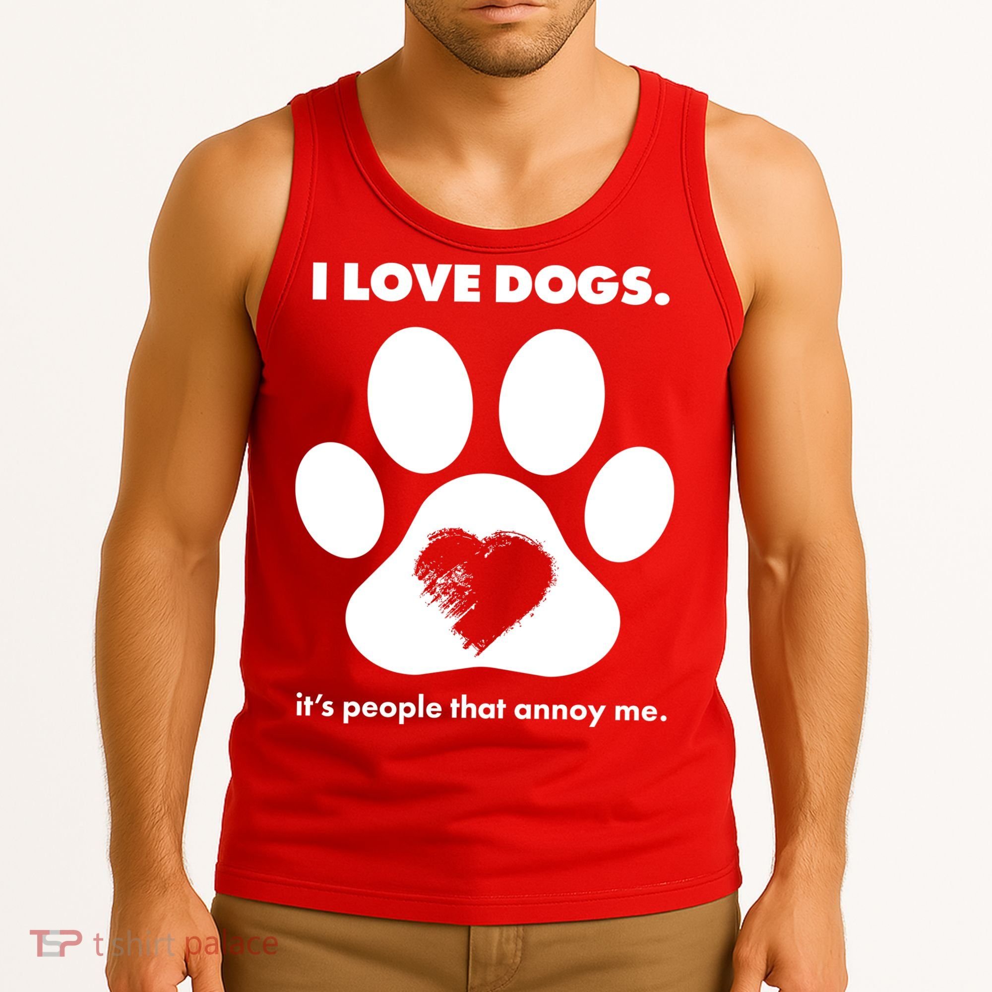 Love Dogs Hate People Tank Top