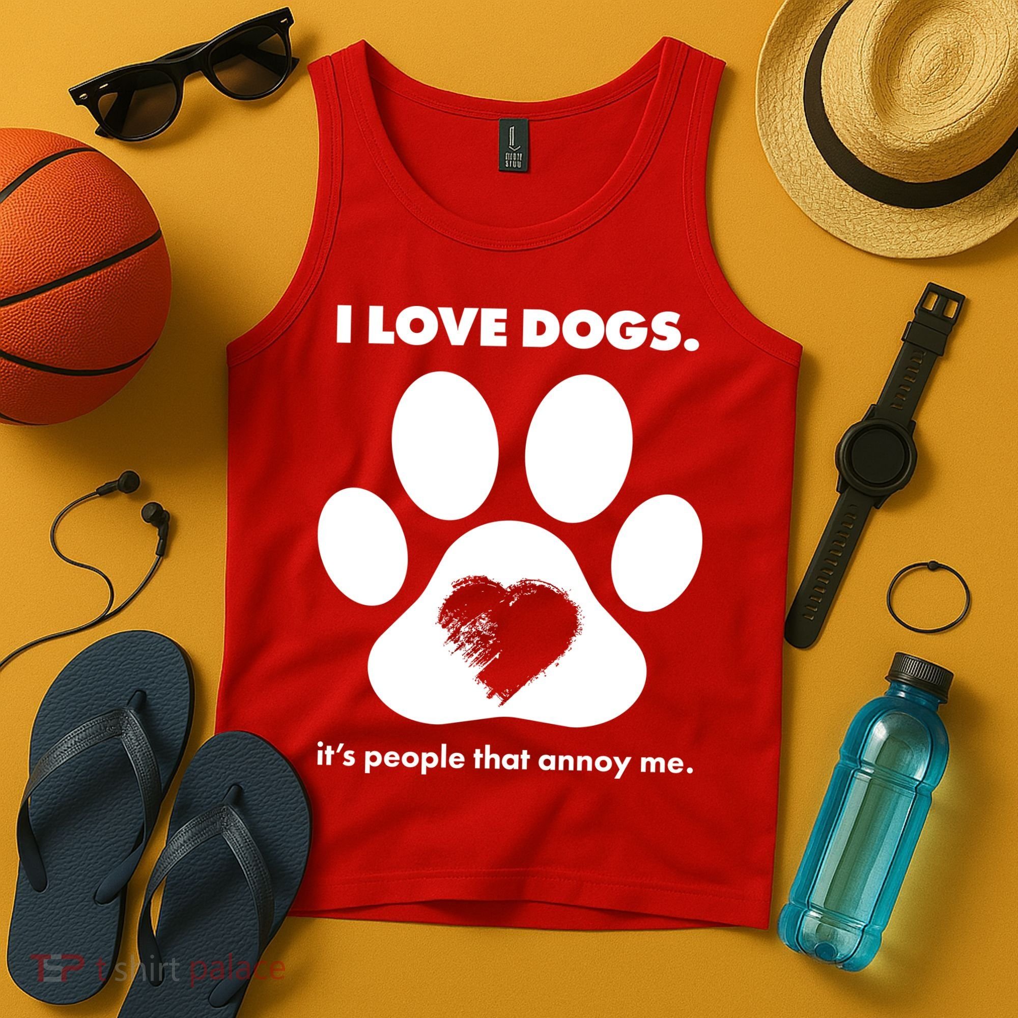 Love Dogs Hate People Tank Top