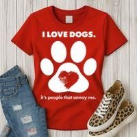 Love Dogs Hate People Women's T-Shirt thumb 3