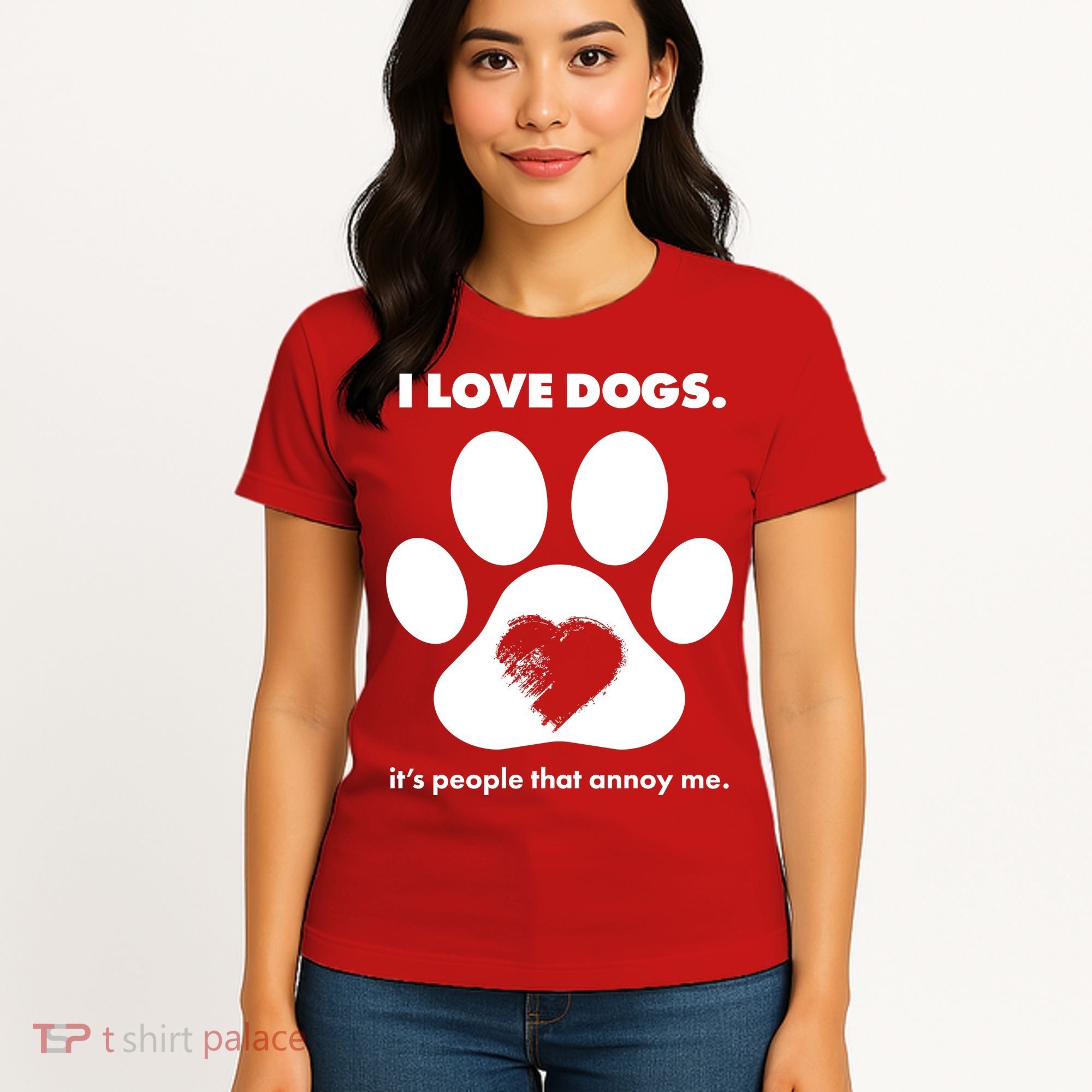 Love Dogs Hate People Women's T-Shirt