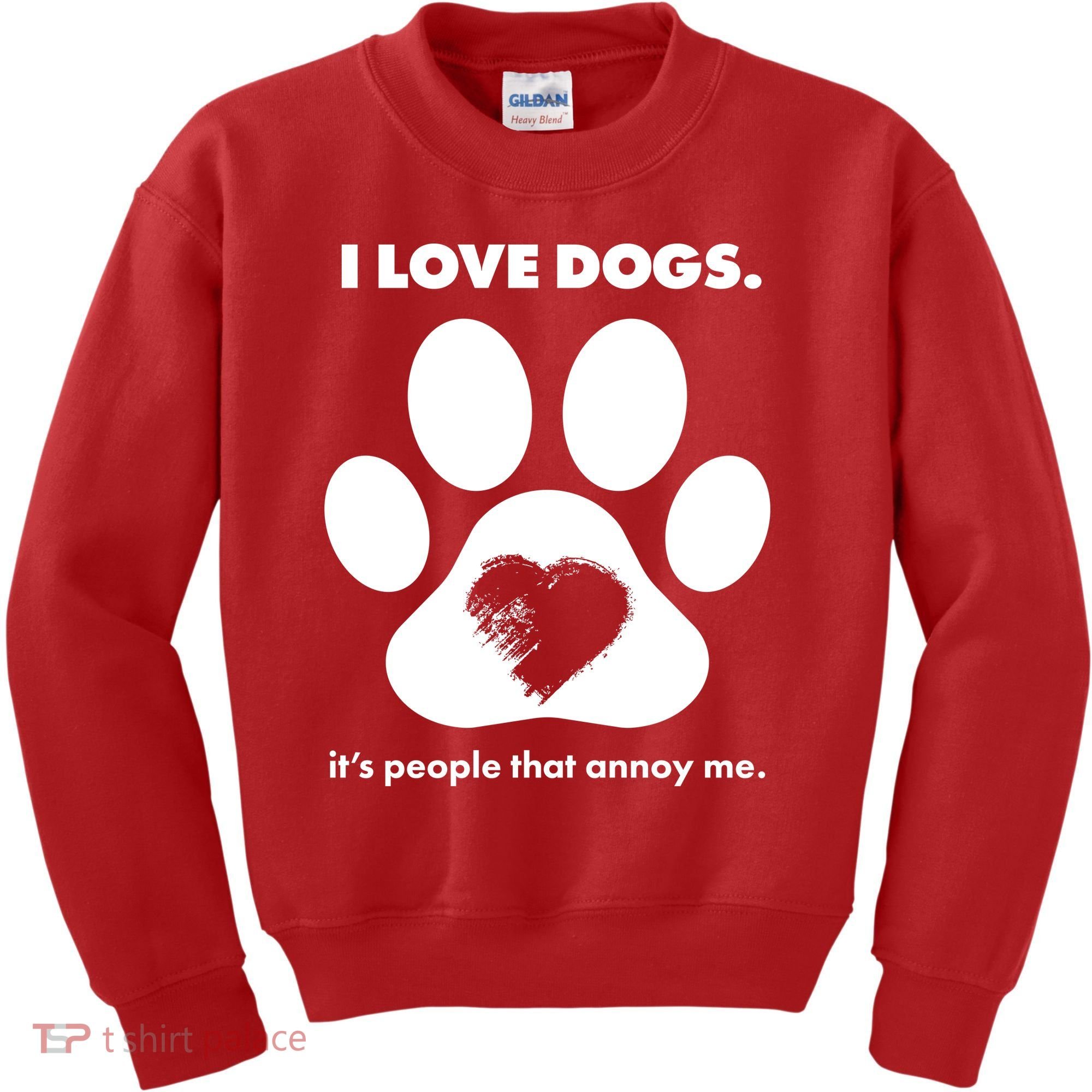 Love Dogs Hate People Kids Sweatshirt