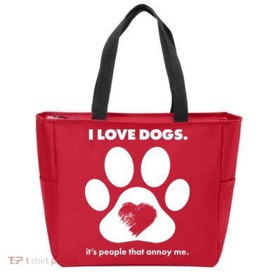 Love Dogs Hate People Tote Bag