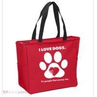 Love Dogs Hate People Tote Bag thumb 2