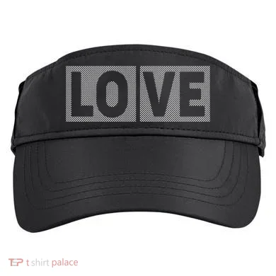 Love Dot Pattern Adult Drive Performance Visor