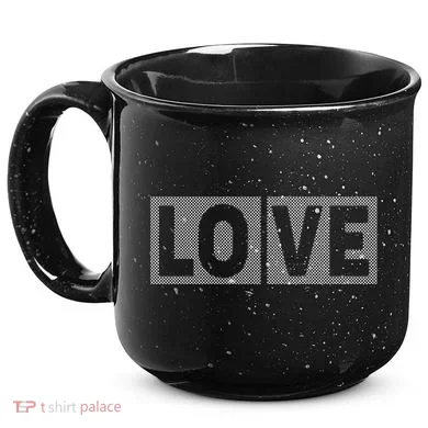 Love Dot Pattern 15oz Campfire Ceramic Mug