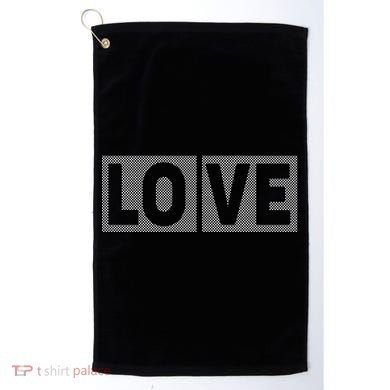Love Dot Pattern Golf Towel