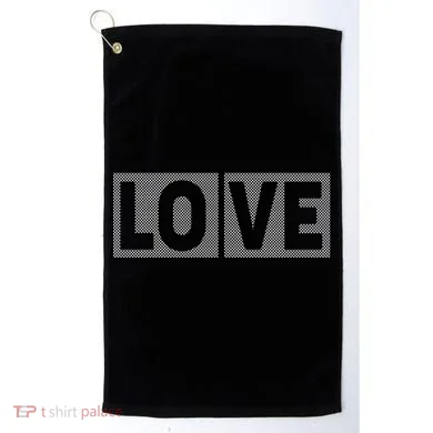 Love Dot Pattern Golf Towel