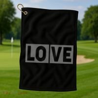 Love Dot Pattern Golf Towel thumb 1