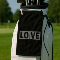 Love Dot Pattern Golf Towel thumb 2