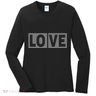 Love Dot Pattern Women's Long Sleeve Shirt
