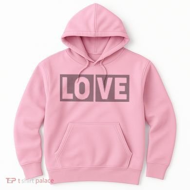 Love Dot Pattern Hoodie