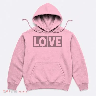Love Dot Pattern Hoodie
