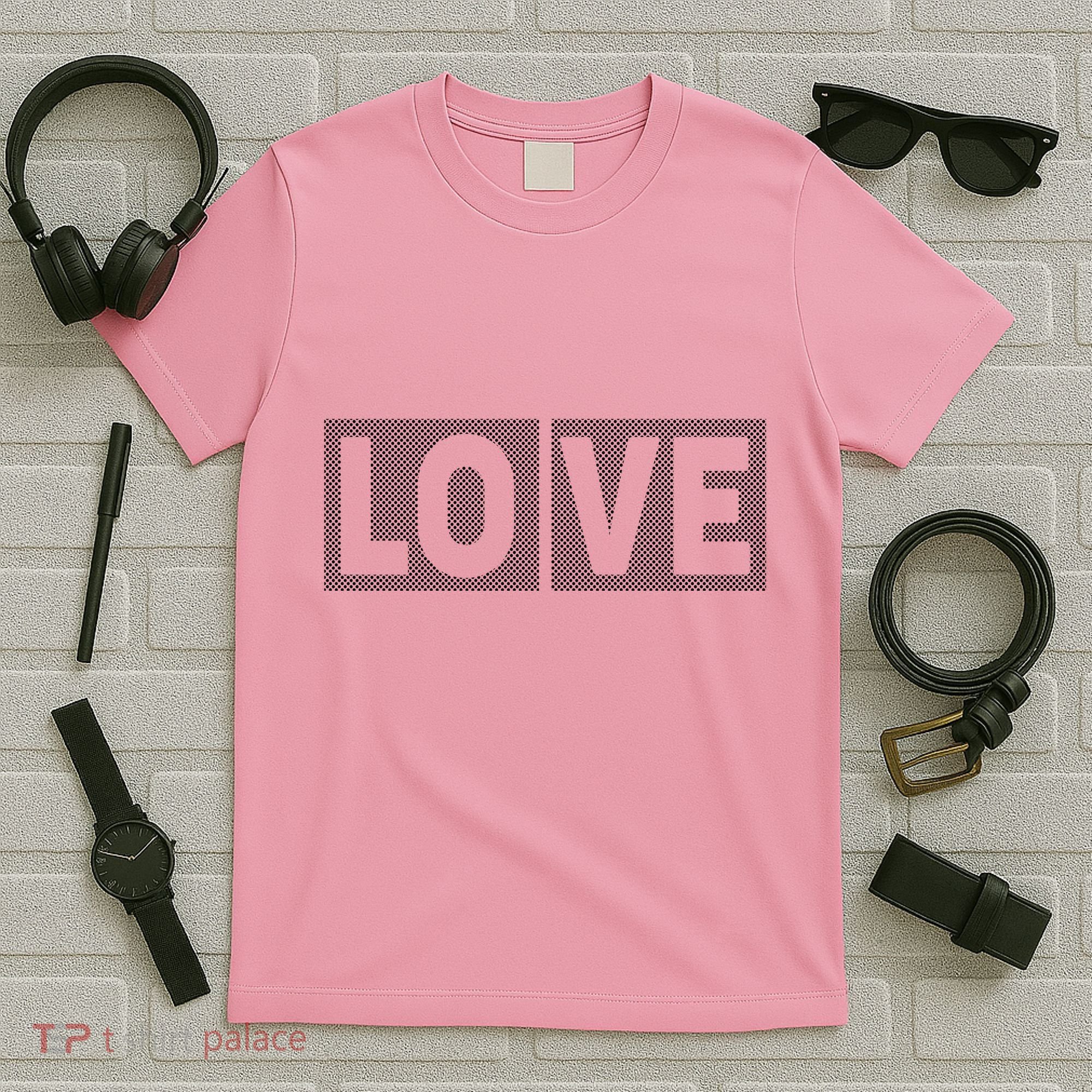 Love Dot Pattern T-Shirt