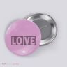 Love Dot Pattern Button