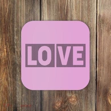 Love Dot Pattern Coaster