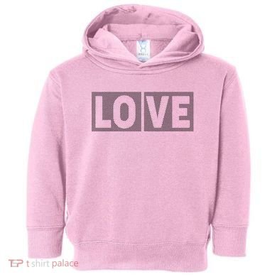 Love Dot Pattern Toddler Hoodie