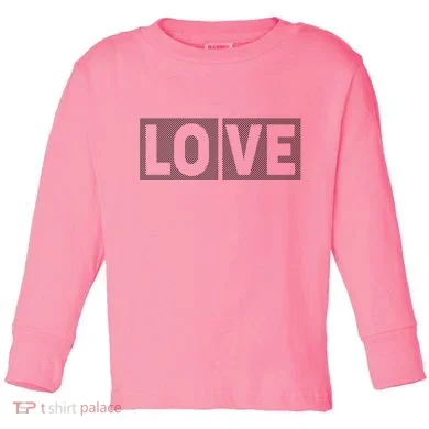 Love Dot Pattern Toddler Long Sleeve