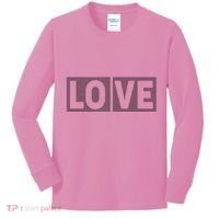 Love Dot Pattern Kids Long Sleeve Shirt thumb 0