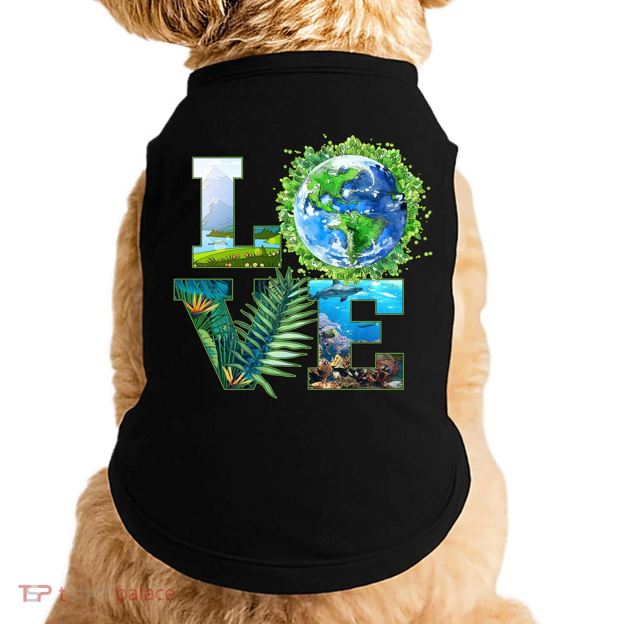 LOVE Earth Day Celebration Doggie Tank