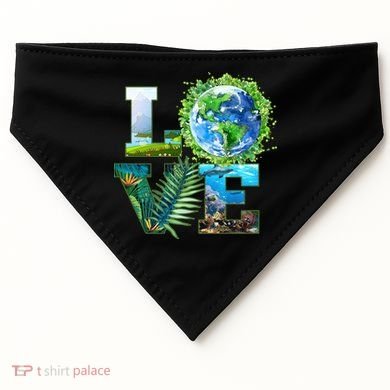 LOVE Earth Day Celebration USA-Made Doggie Bandana