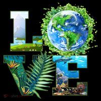 LOVE Earth Day Celebration USA-Made Doggie Bandana thumb 2