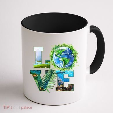 LOVE Earth Day Celebration Coffee Mug back