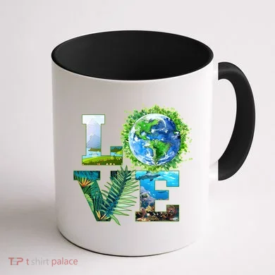 LOVE Earth Day Celebration Coffee Mug back