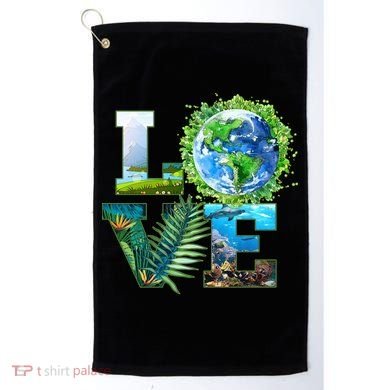 LOVE Earth Day Celebration Golf Towel