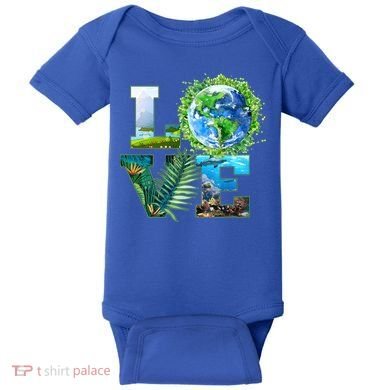 LOVE Earth Day Celebration Baby Bodysuit