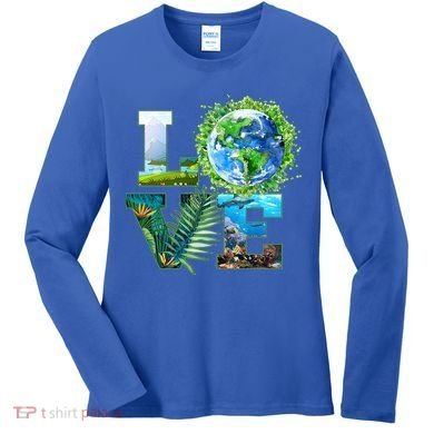 LOVE Earth Day Celebration Women's Long Sleeve Shirt