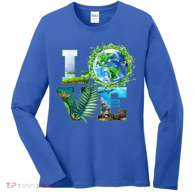LOVE Earth Day Celebration Women's Long Sleeve Shirt