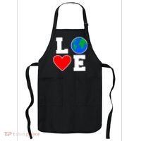 Love Earth Day Globe Heart Science Apron thumb 0