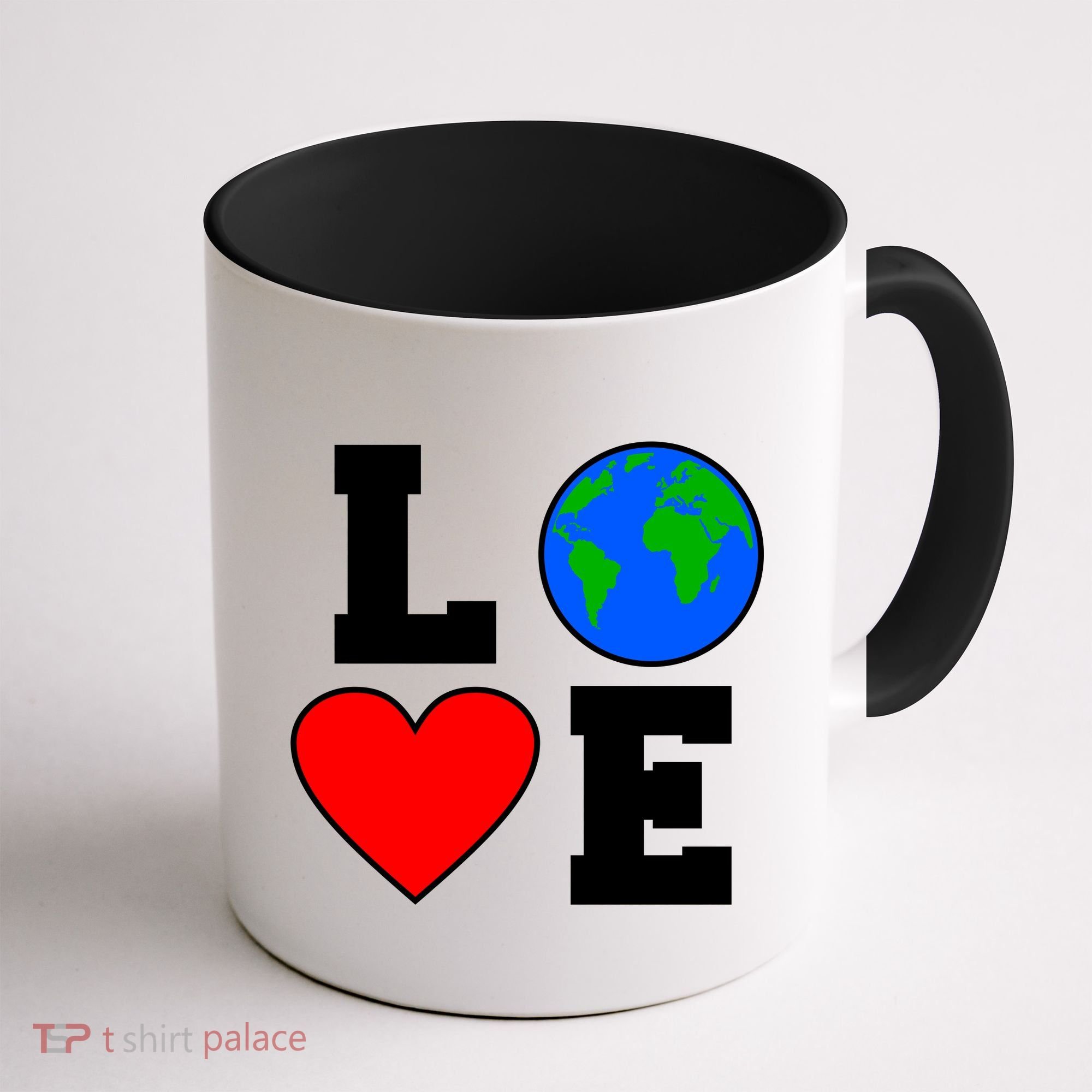 Love Earth Day Globe Heart Science Coffee Mug