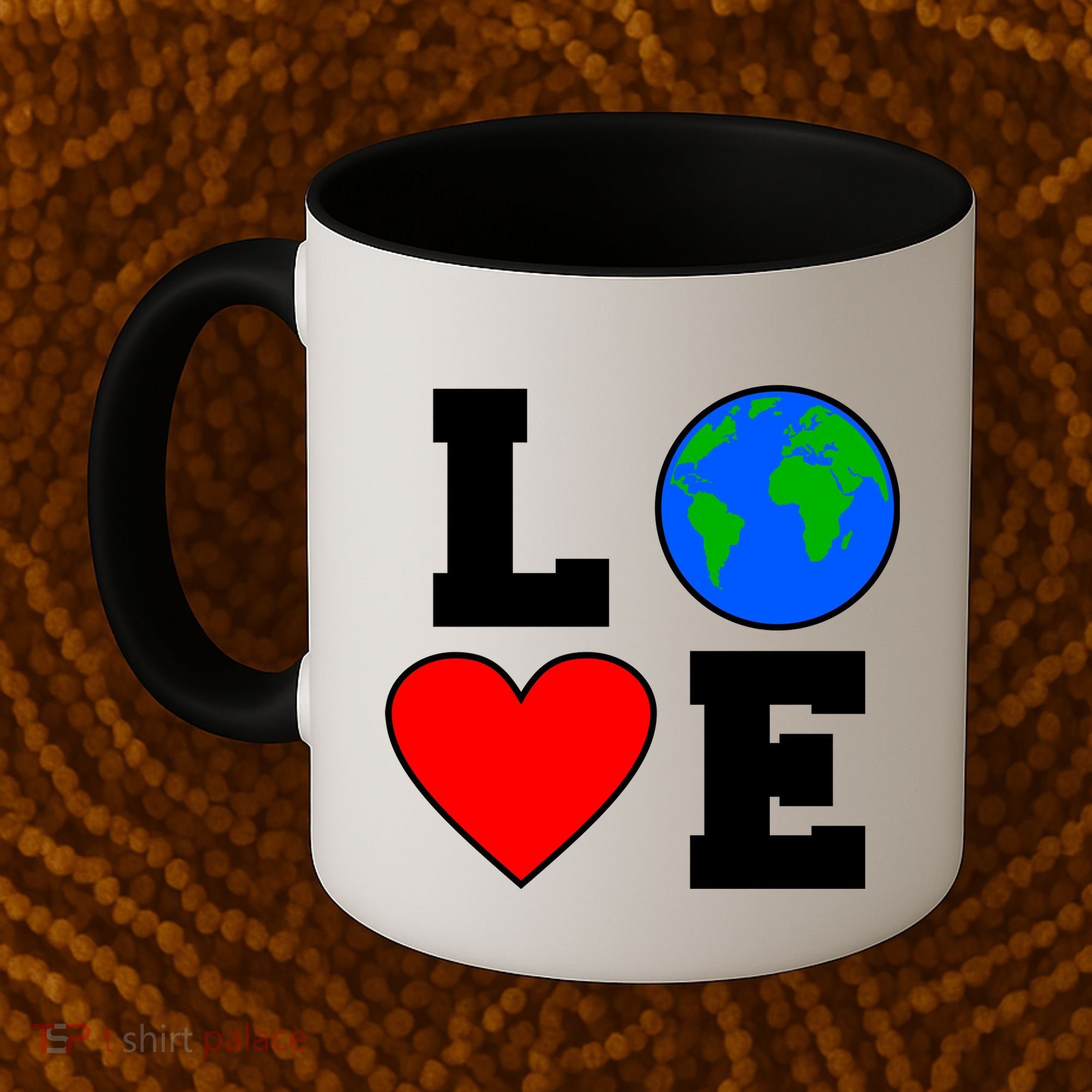 Love Earth Day Globe Heart Science Coffee Mug